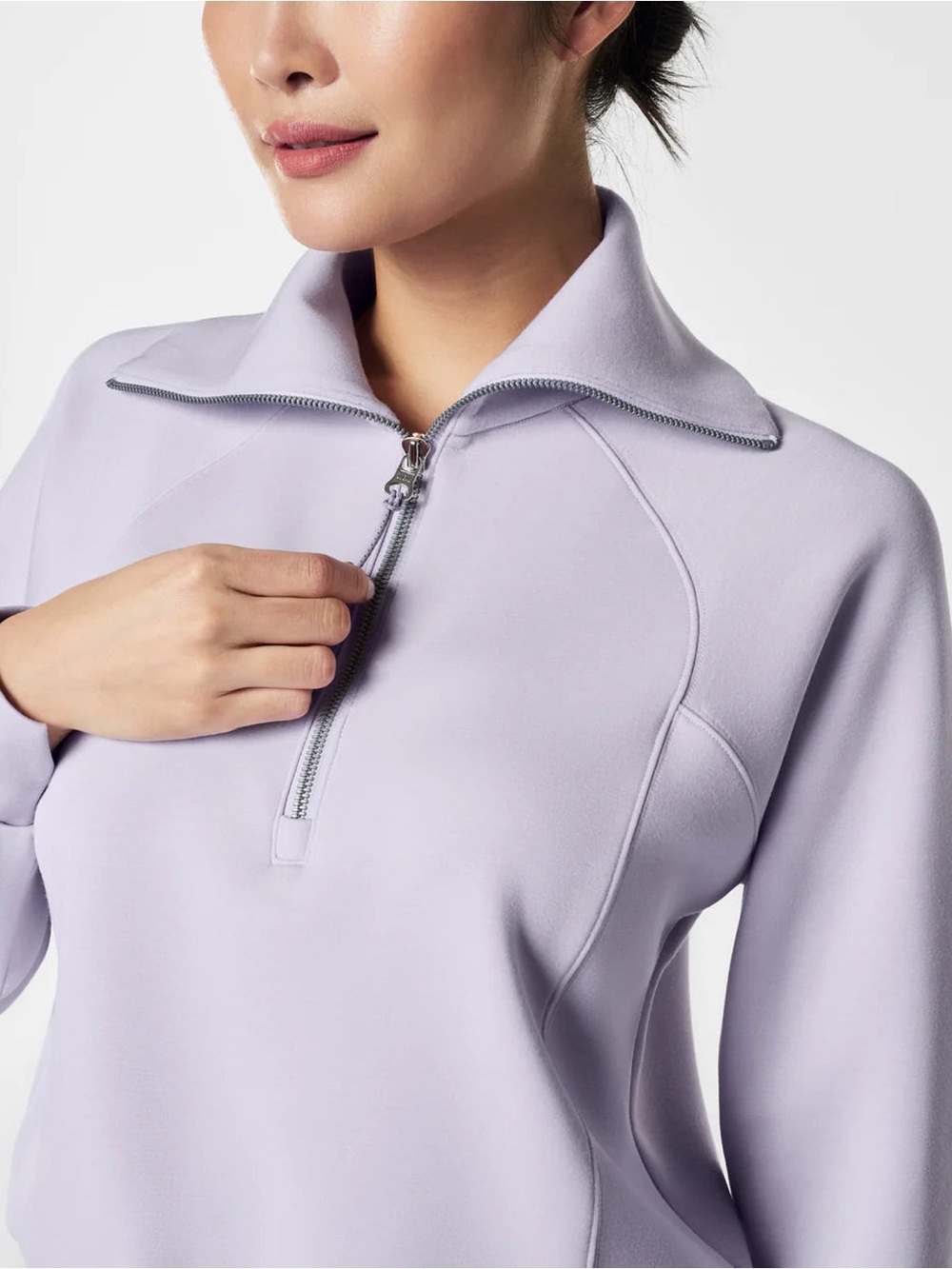 Spanx Air Essentials Half Zip purple - Picture 8 of 8
